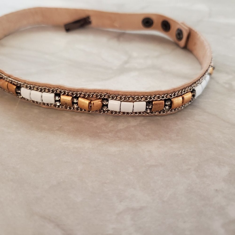 ✨ Stella & Dot Rhinestones Crystals Pave Beads Beaded Cady Wrap Bracelet ✨ - Picture 4 of 12